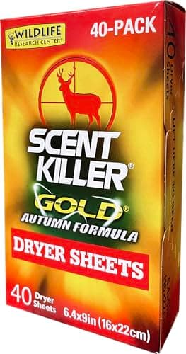 Wildlife Research Center Scent Killer Gold Autumn Formula Dryer Sheets (40-Pack)