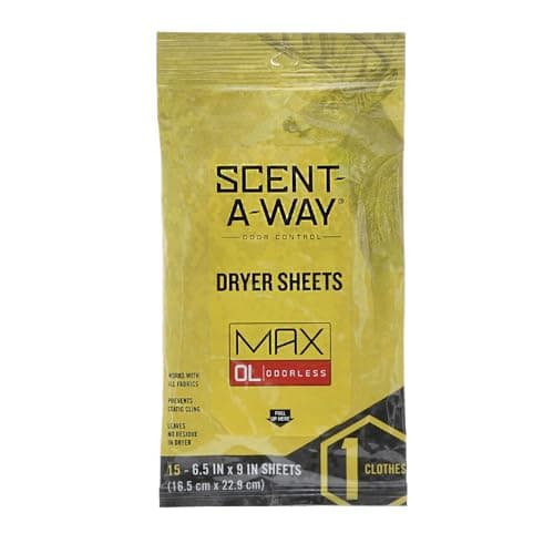 Hunters Specialties Scent-A-Way Dryer Sheets (Odorless)