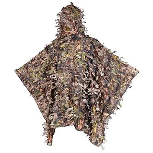 AUSCAMOTEK 3D Leafy Poncho