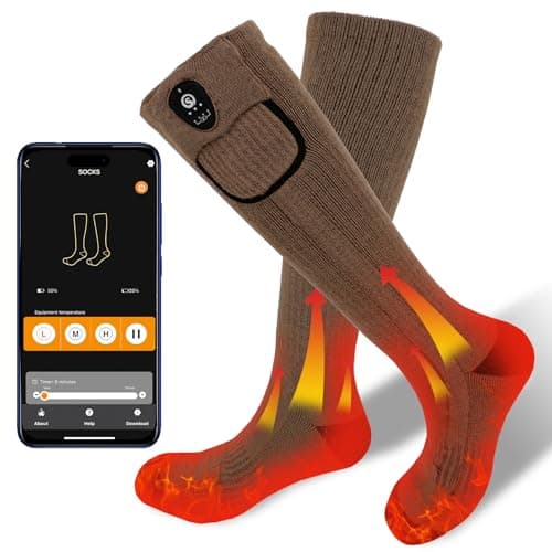 SAVIOR HEAT Merino Wool Heated Socks (App Control)