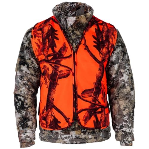 Klarny Blaze Camo Orange Vest (Ultra-Quiet, Waterproof)
