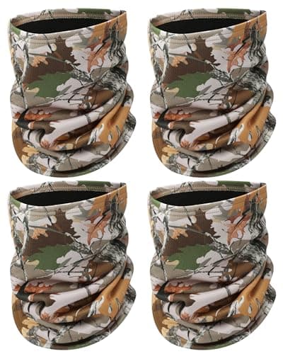 Bonuci Camo Fleece-Lined Neck Gaiter (4-Pack)
