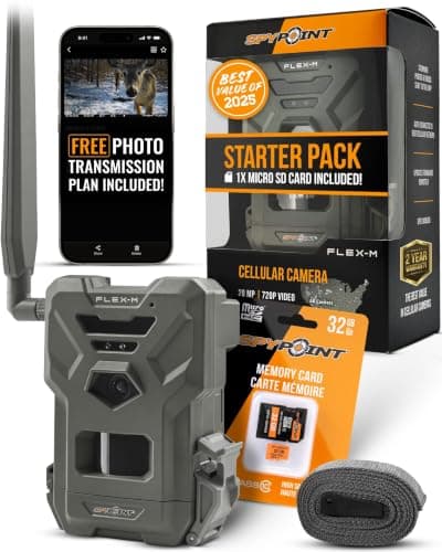 SPYPOINT FLEX-M Cellular Trail Camera (SD card pack)