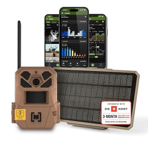 Moultrie Edge 3 Cellular Trail Camera with 3.4W Solar Power Pack