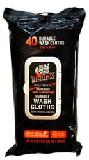 Dead Down Wind BLACK Premium Unscented Wash Cloths (40-Count)